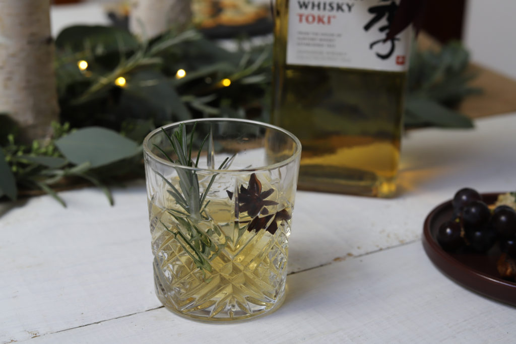 Holiday Cocktails With Suntory Toki Garnish